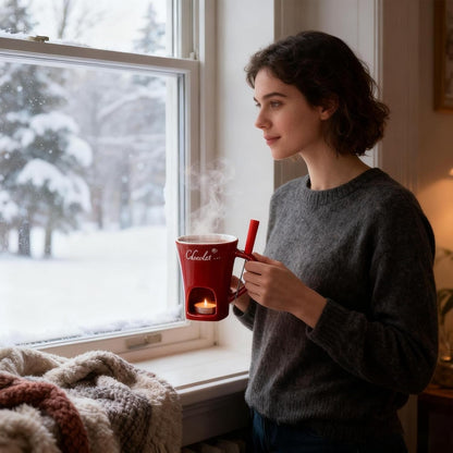 ChocoLuxe™ - Elegantes Schokoladen-Fondue-Becher-Set