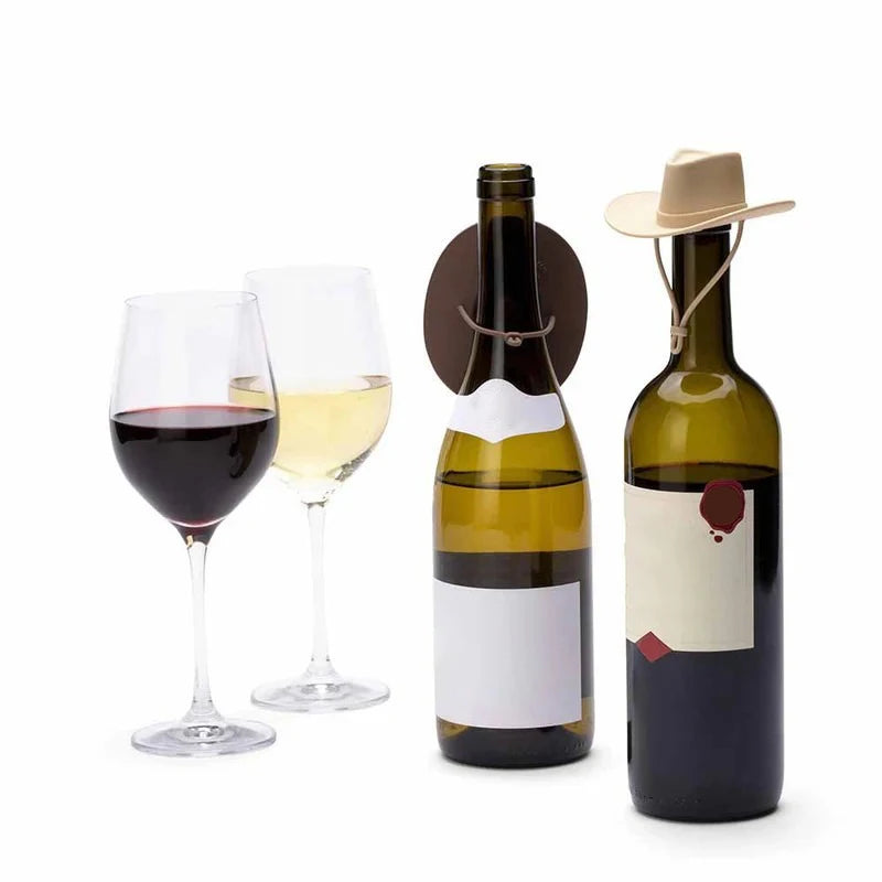 Rustikaler Leder-Weinflaschenverschluss Zubehör