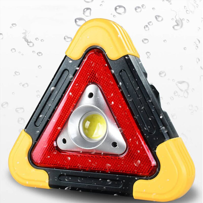 SolarAlert™ | 2-IN-1 solarbetriebene dreieckige Warnleuchte für den Straßenrand
