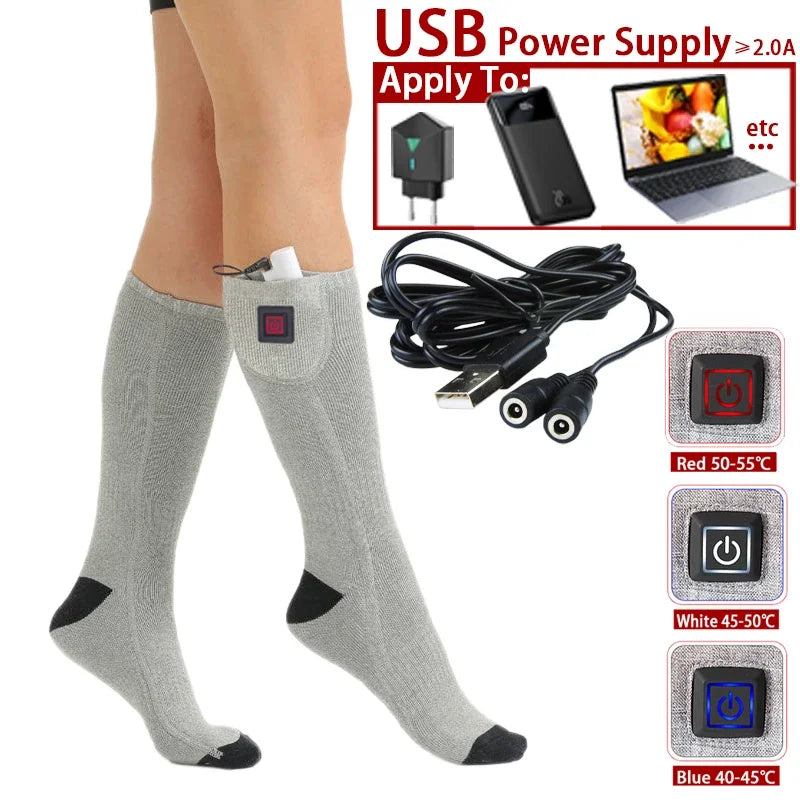 ThermaStep™ - USB Wiederaufladbare Elektrisch Beheizte Socken für den Außenbereich