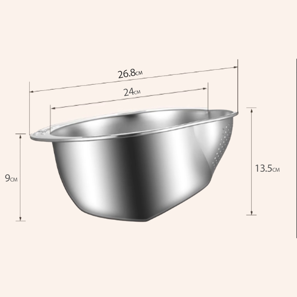 Robustes Küchen-Sieb aus Mesh, Abtropfsieb