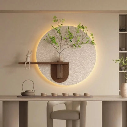 LunaGlow - Minimalistische Mondwandlampe Kunst