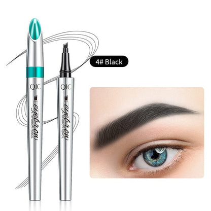 BrowFork™ – 3D Wasserdichter Augenbrauenstift mit 4-Zinken-Spitze