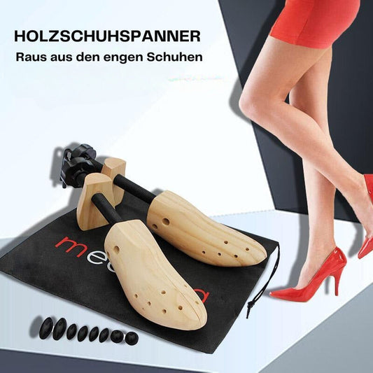 TimberStride™ | Hölzerne Werkzeuge für breite Schuhe