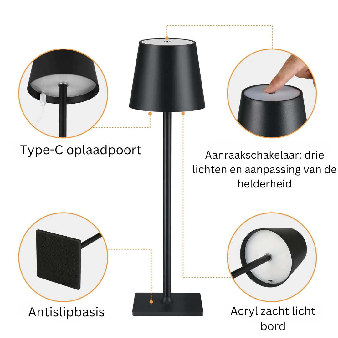 GlowTable™ | Kabellose wiederaufladbare Tischlampe