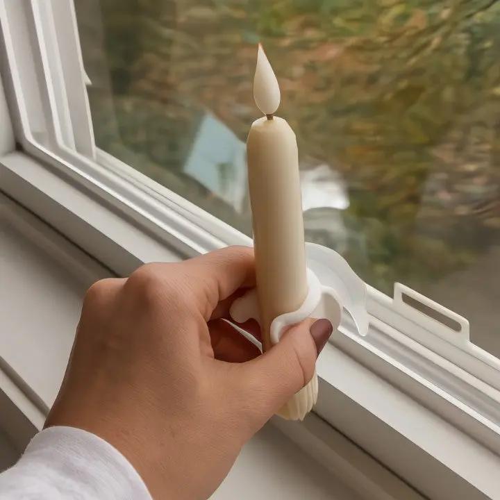 GlowHaven™ - Set mit 6 LED-Fensterkerzen mit flackernder Flamme