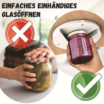 Ergonomisches Einhand-Glasdeckelöffner-Werkzeug