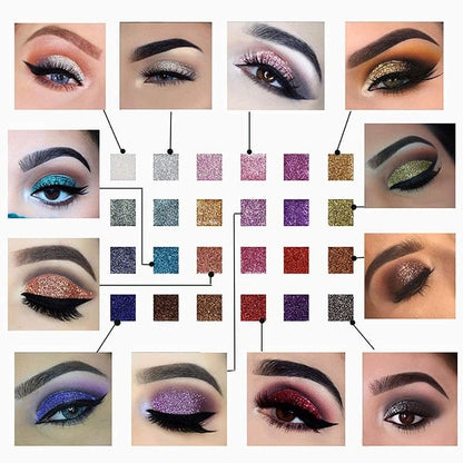 ShimmerGlam™ | 10 Farben Sparkle Shimmer Lidschatten-Palette