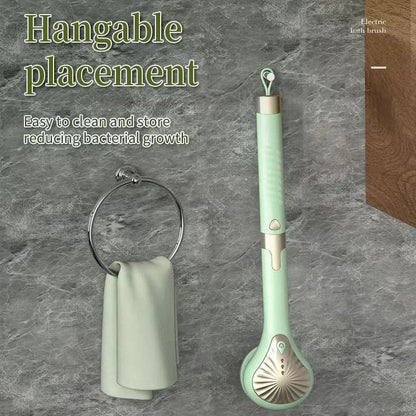 GlowEase™ Wiederaufladbare Elektrische Badbürste mit langem Griff