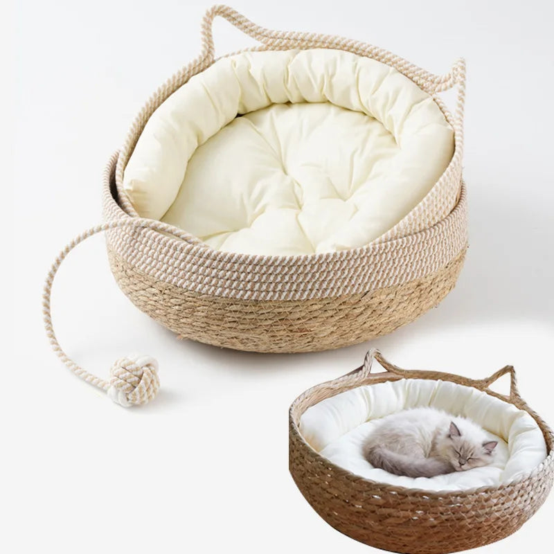 PurrNest - Ultimatives Gemütliches Katzenbett für Komfort zu jeder Jahreszeit