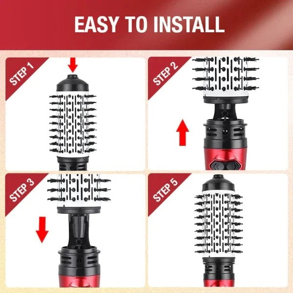 Keramische rotierende Haarbürste für glattes und voluminöses Styling