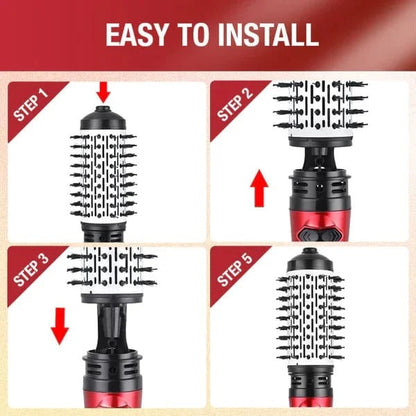 Keramische rotierende Haarbürste für glattes und voluminöses Styling