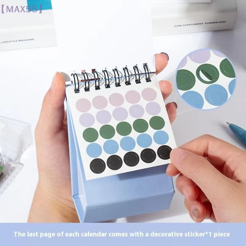 2026 Mini Tischkalender | Morandi Farbiger Stehkalender