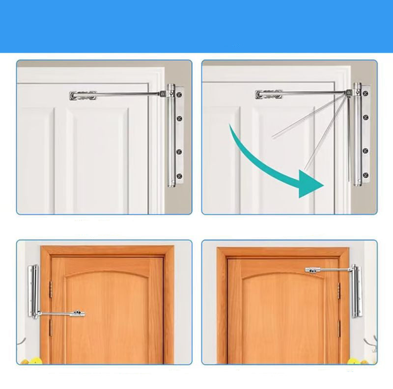 SecureEase™ - Verstellbarer automatischer Türschließer für sanftes Schließen