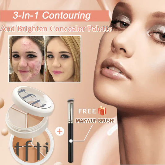 SkinBlend™ | Dreifarbige Concealer-Palette mit Pinsel