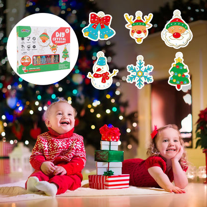 SparkleCraft™ - DIY Kristall-Anhänger Malset für kreative Schmuckherstellung