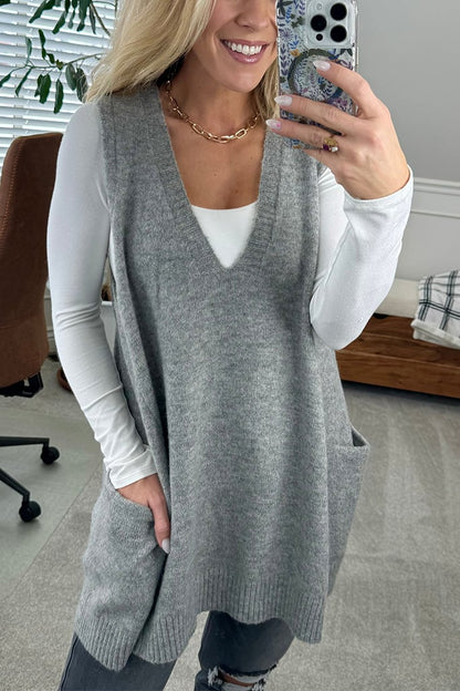 Cozyknit™ | Cozy Pocket Pullover-Weste