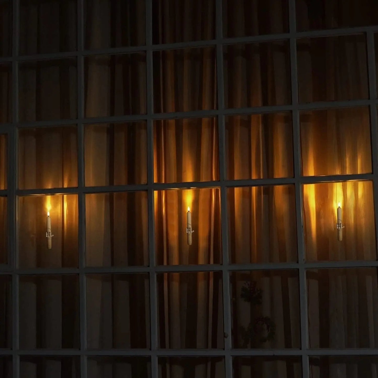 GlowHaven™ - Set mit 6 LED-Fensterkerzen mit flackernder Flamme