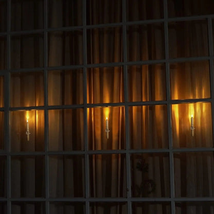 GlowHaven™ - Set mit 6 LED-Fensterkerzen mit flackernder Flamme