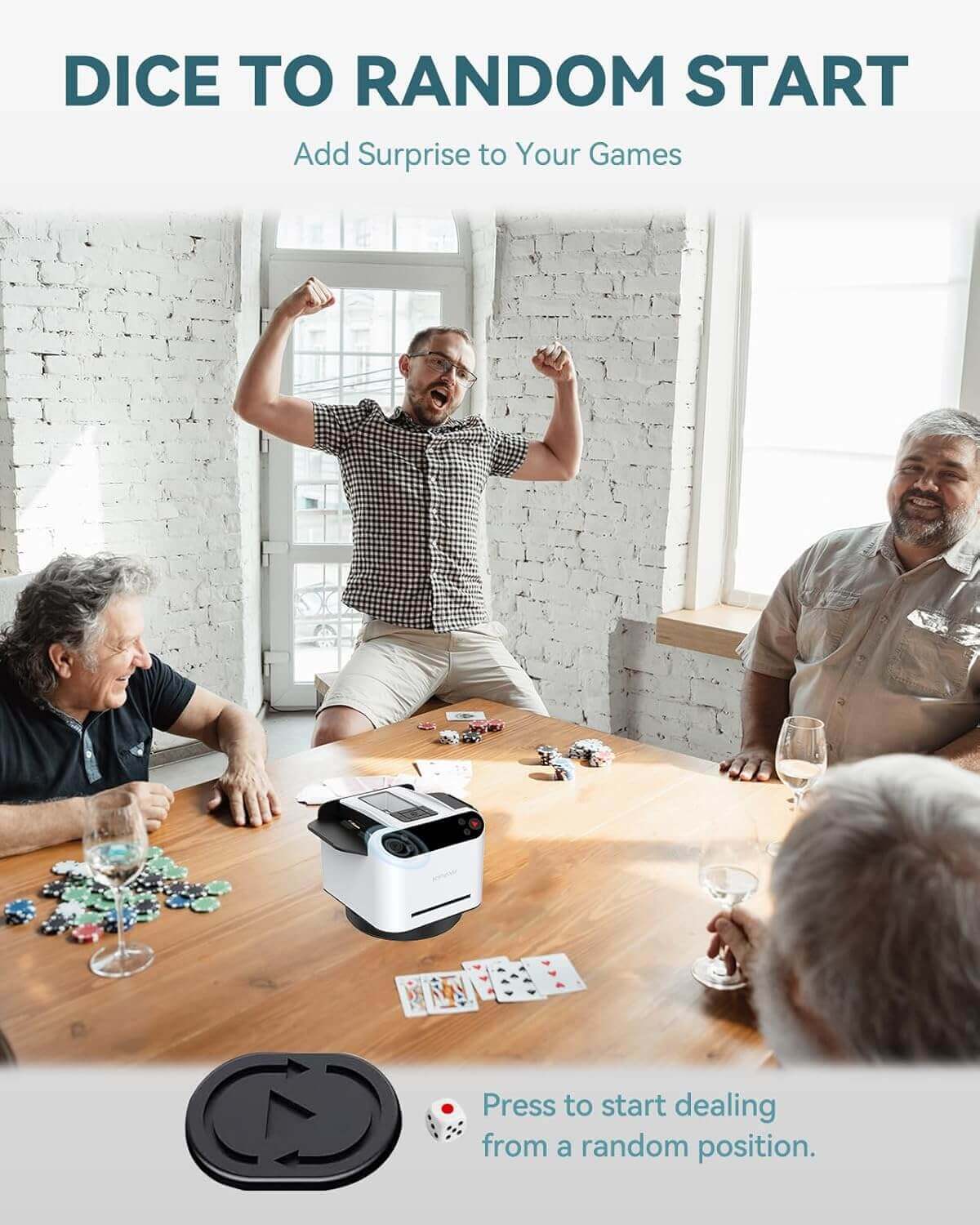 Klassisches Holztablett für Kartengeber