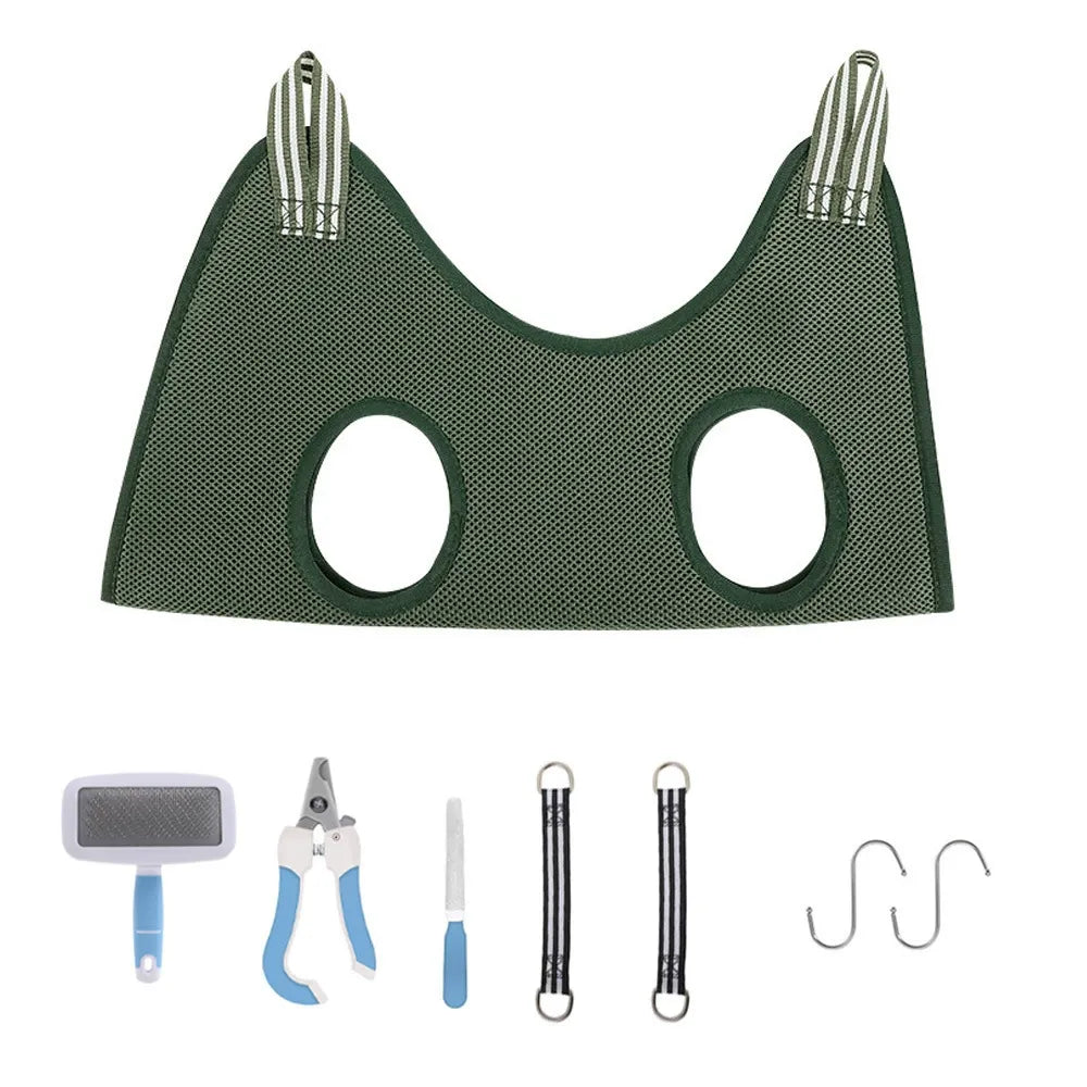 PawEase™ - Verstellbares Haustierpflege-Hängematte für stressfreie Bäder