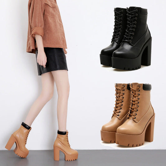 Modivy™ | Modische Ankle Boots mit hohem Absatz