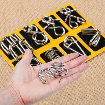 50% RABATT | BrainFlex™ - Metall-Puzzleset für kognitive Herausforderung und Spaß