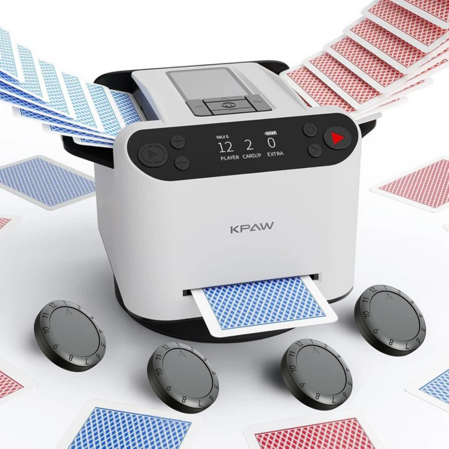 Klassisches Holztablett für Kartengeber