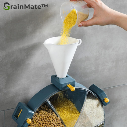 GrainMate™ - Wandmontierter rotierender Getreidespender
