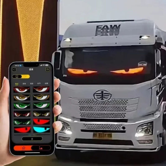 Anpassbarer LED-LKW- und Auto-Bildschirm mit Teufelsaugen-Design