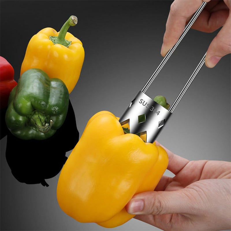 CoreEase™ - Universeller Edelstahl-Fruchtentkerner für einfache Kernentfernung