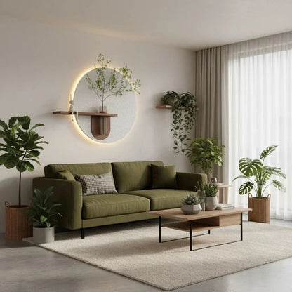 LunaGlow - Minimalistische Mondwandlampe Kunst