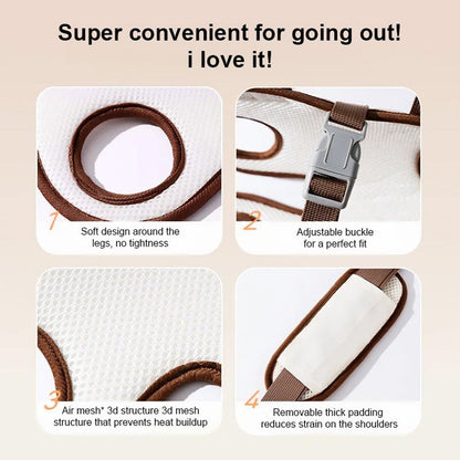 PawPal™ - Atmungsaktiver Tragbarer Haustier-Rucksack für Einfaches Reisen