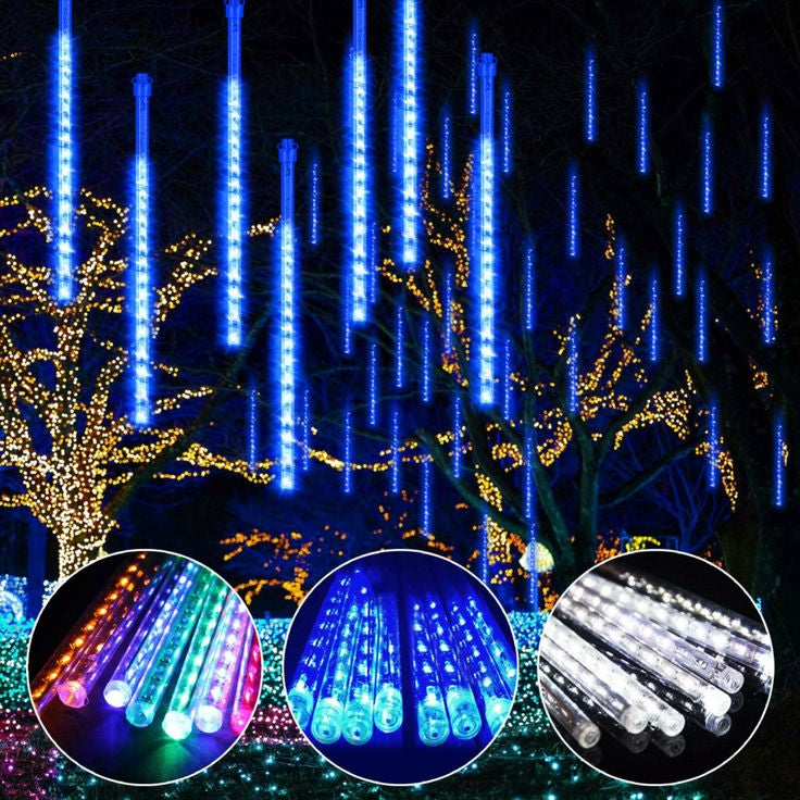 GlowBright™ - LED-Lichterkette Schneefall für festliche Dekoration