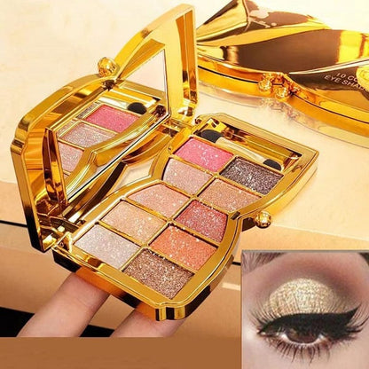 ShimmerGlam™ | 10 Farben Sparkle Shimmer Lidschatten-Palette