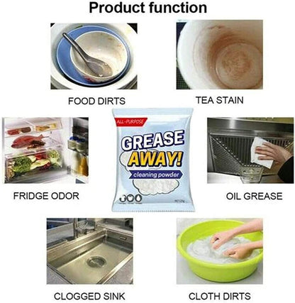 Natürliche Fleckenentferner-Pulver-Set für hartnäckiges Fett und Schmutz