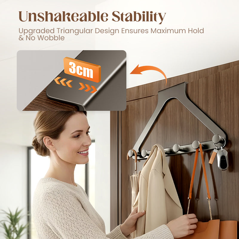 HangEase™ - Über-Tür 6-Haken Organizer-Rack