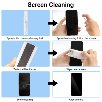 Elegantes Gerätereinigungsset für strahlenden, fingerprintfreien Glanz