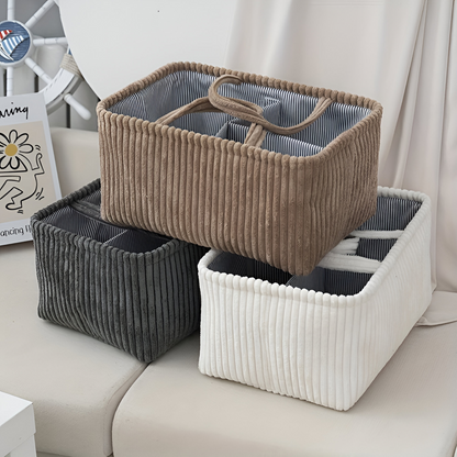 StorEase™ - Polyester Aufbewahrungskorb mit Fächern