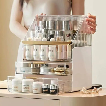 GlowEase™ - Vielseitige staubdichte Kosmetik-Organizer-Box