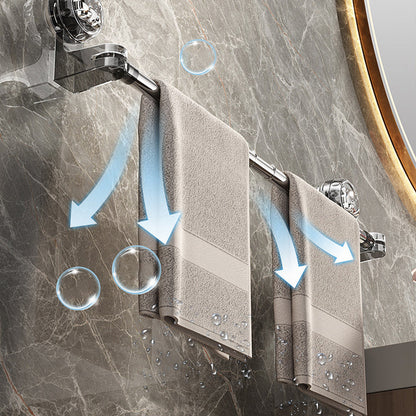 Verstellbarer Handtuchhalter mit Saugnapf für Küche und Bad