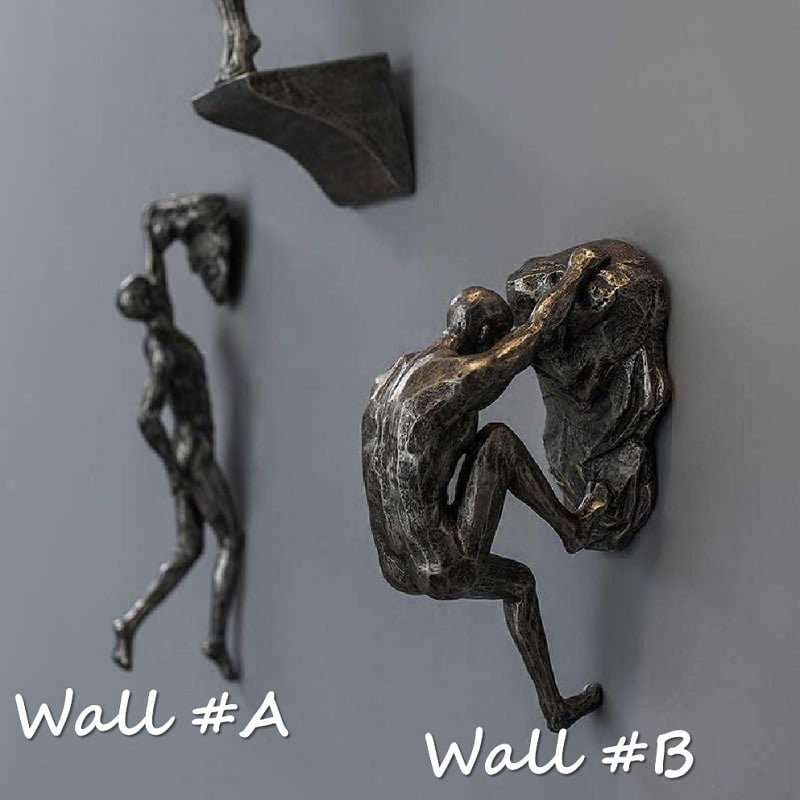 Wandaufkleber Vinyl Kletter-Silhouetten