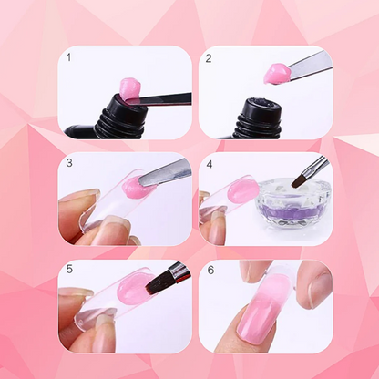 DIY Professionelles Polygel Nagelset für Salon-Qualitäts Maniküren