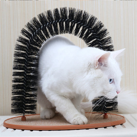 PurrEase - Interaktiver Katzenkratzbaum mit beruhigender Massage und Katzenminze