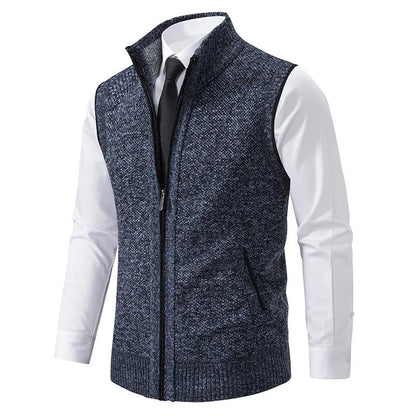 Fleecora™ – Gestrickte Armellose Fleeceweste