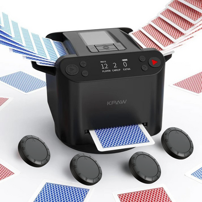 Klassisches Holztablett für Kartengeber