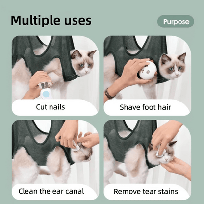 PawEase™ - Verstellbares Haustierpflege-Hängematte für stressfreie Bäder