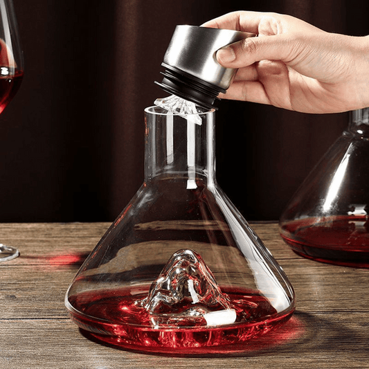 Eleganter Weinbelüfter-Ausgießer für ein geschmeidiges, sedimentfreies Weinerlebnis