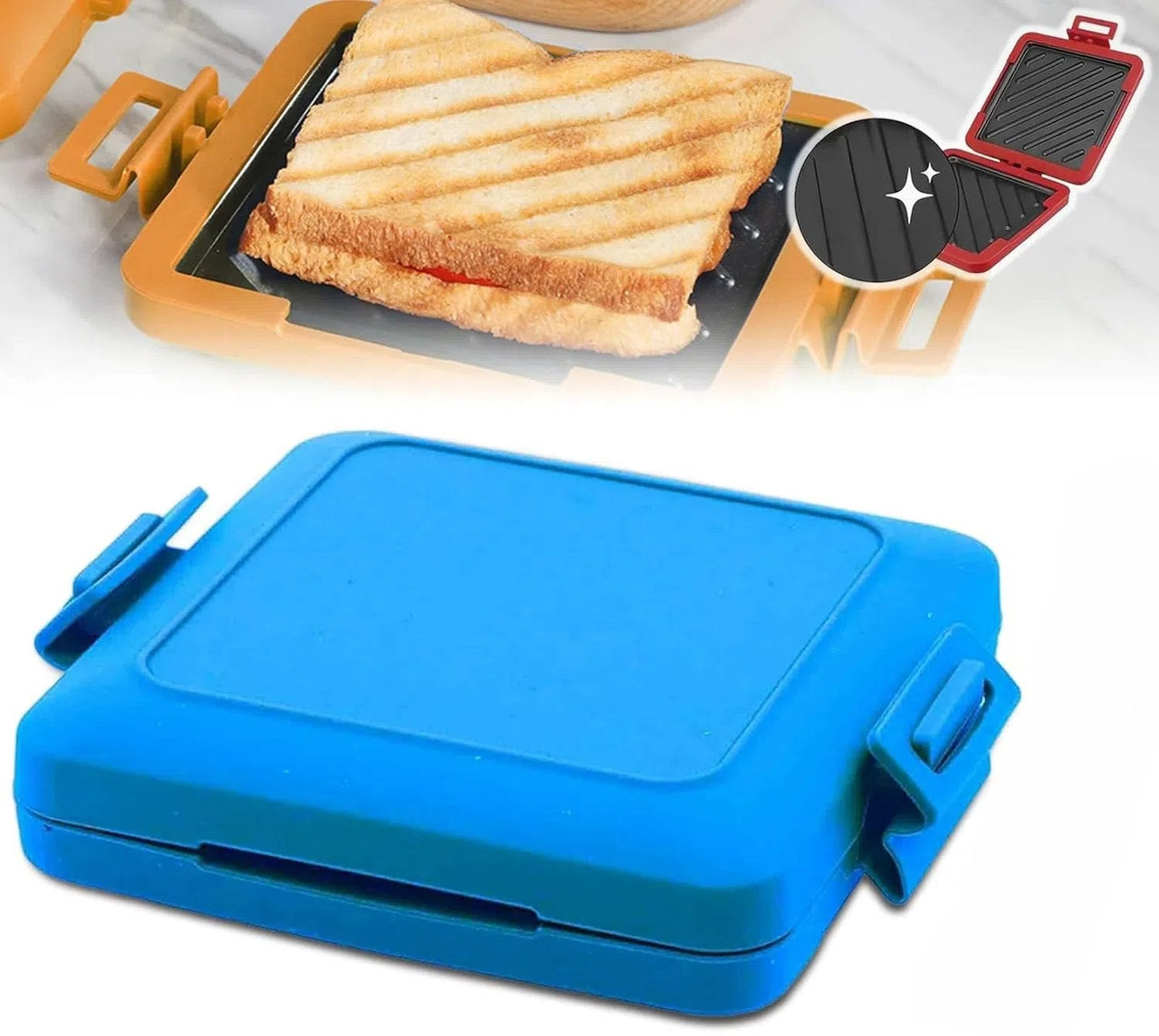 Kompakter Mikrowellen-Toastie-Sandwichmaker für schnelle Snacks