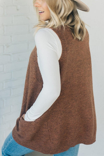Cozyknit™ | Cozy Pocket Pullover-Weste